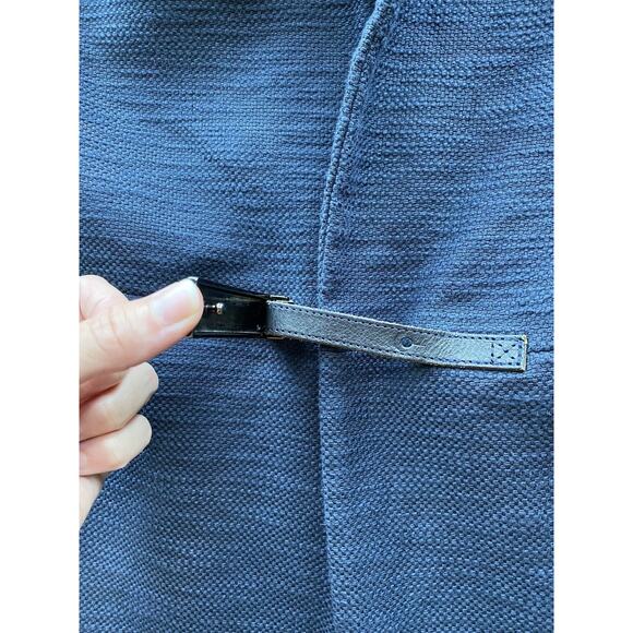 Maje Jacket Womens Size EU 40 US Large Navy Blue Classic Old Money Career Blazer - Picture 5 of 13